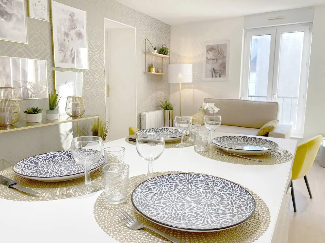 Aménagement appartement Dijon type Airbnb