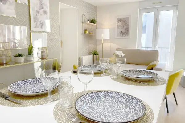 Aménagement appartement Dijon type Airbnb