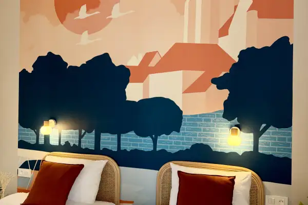 Chambre d’amis inspirée par la ville de Dole